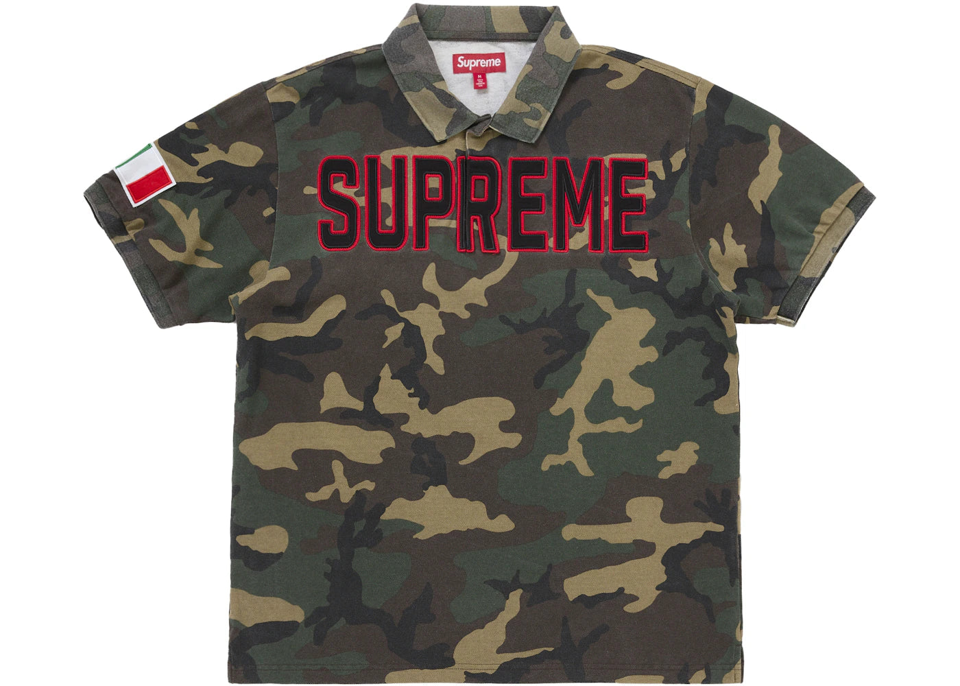 Supreme Twill Appliqué Polo Woodland Camo