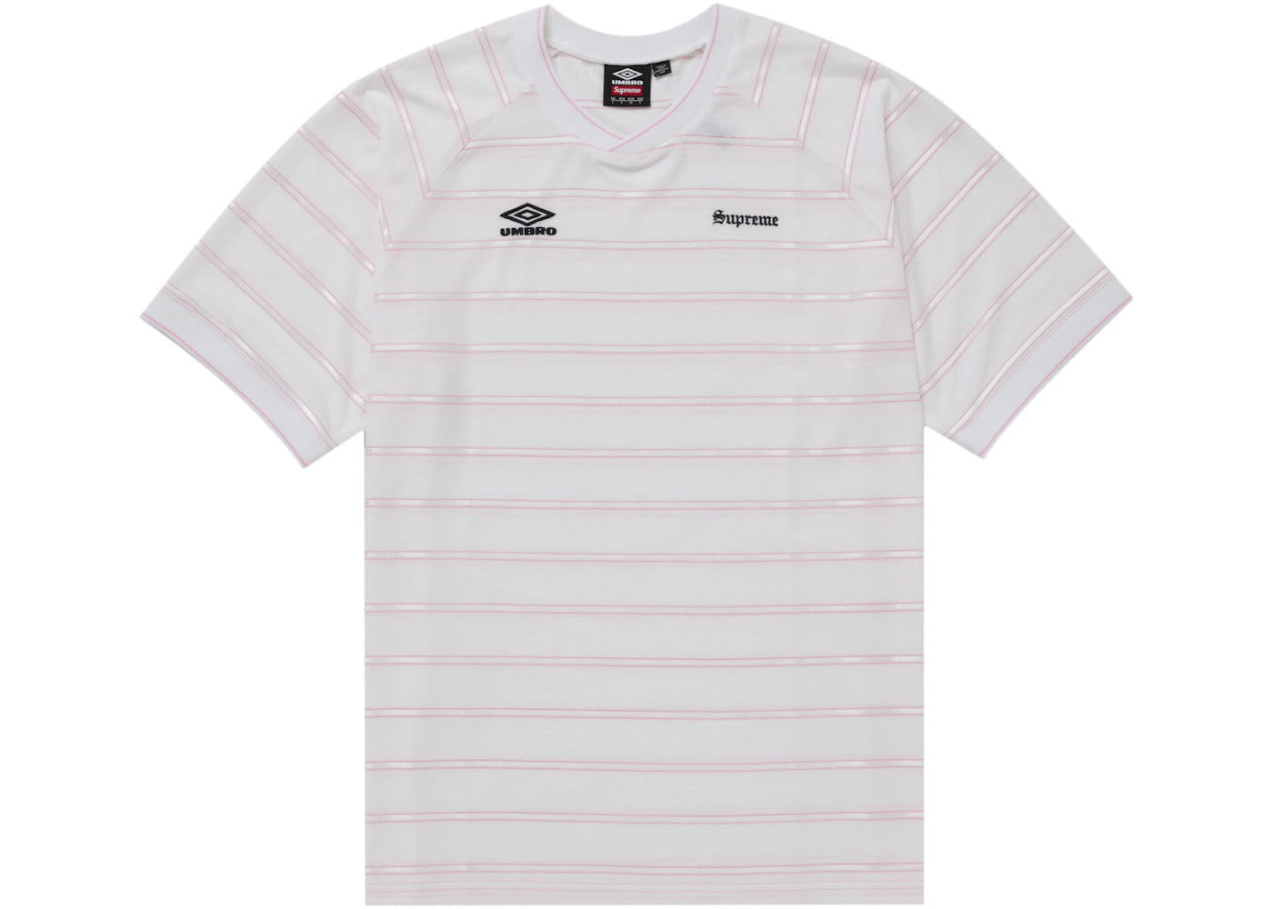 Supreme Umbro Stripe Soccer Jersey White