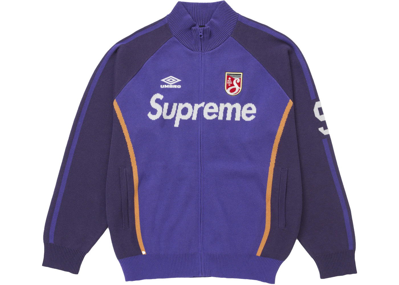 Supreme Umbro Zip Up Sweater Purple
