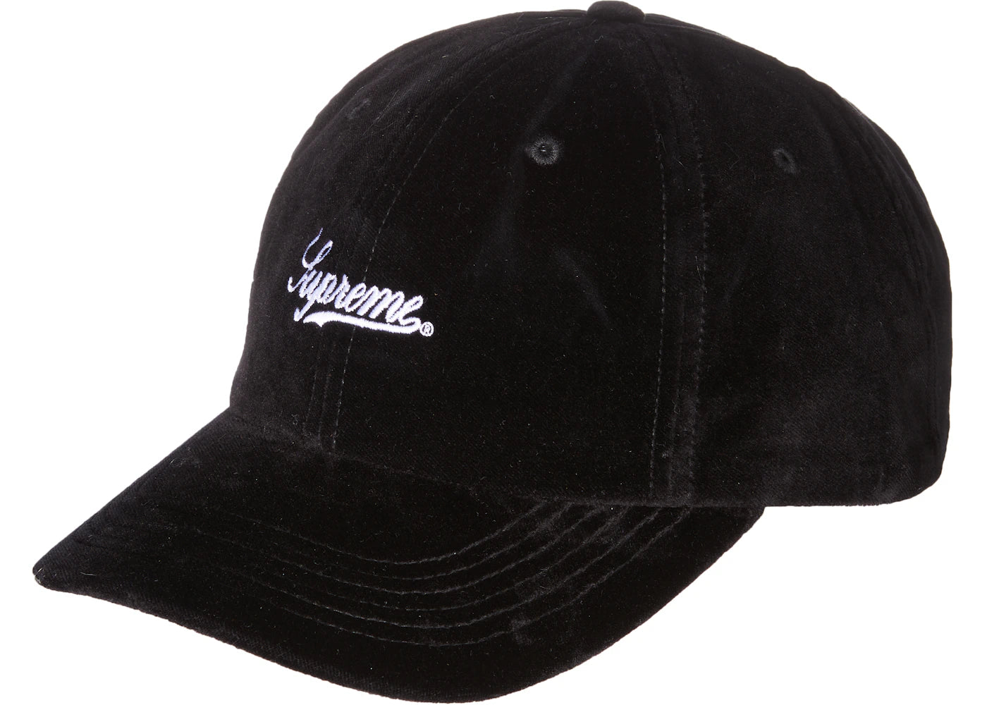 Supreme Velvet 2-Tone 6-Panel Black