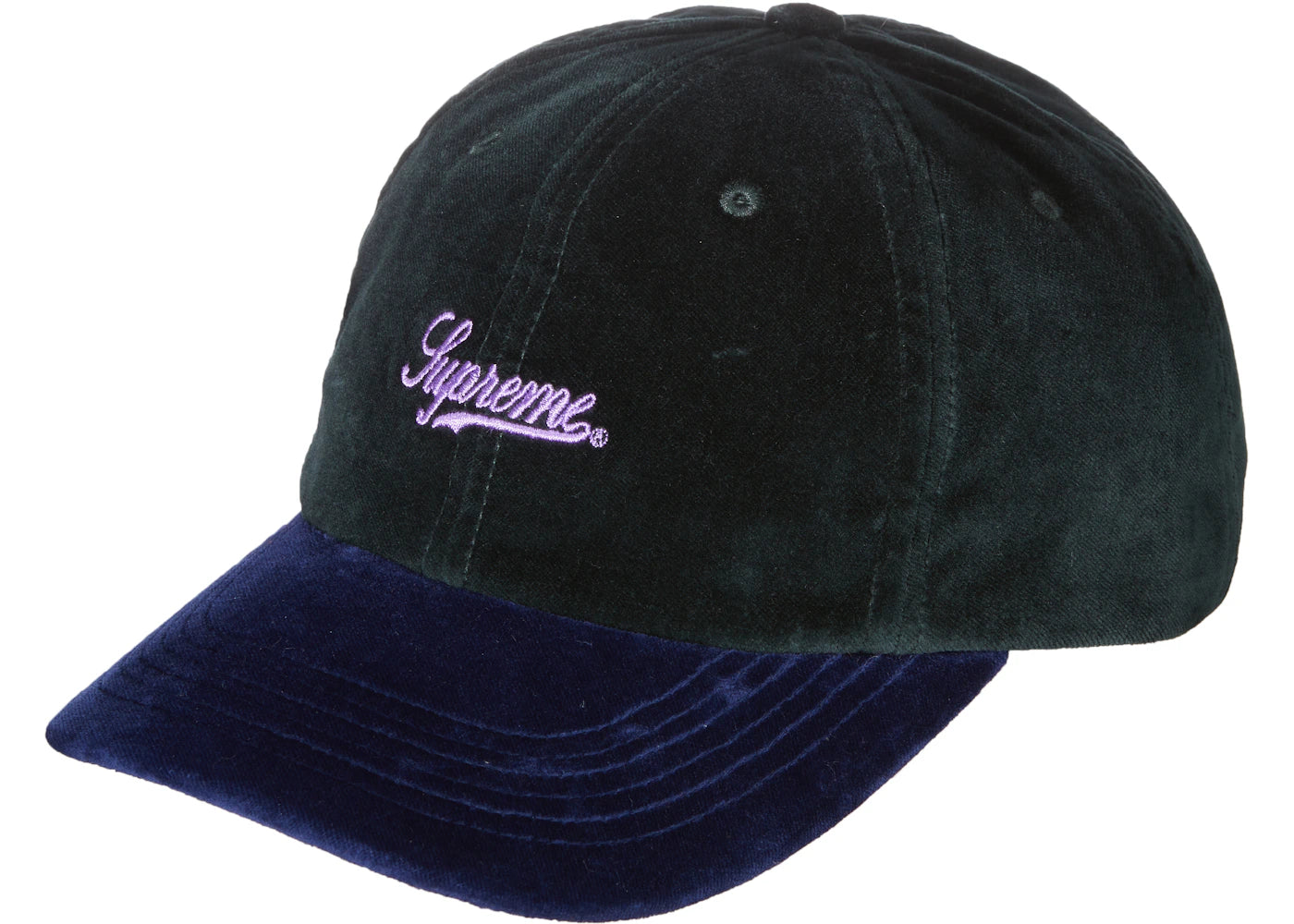 Supreme Velvet 2-Tone 6-Panel Dark Green