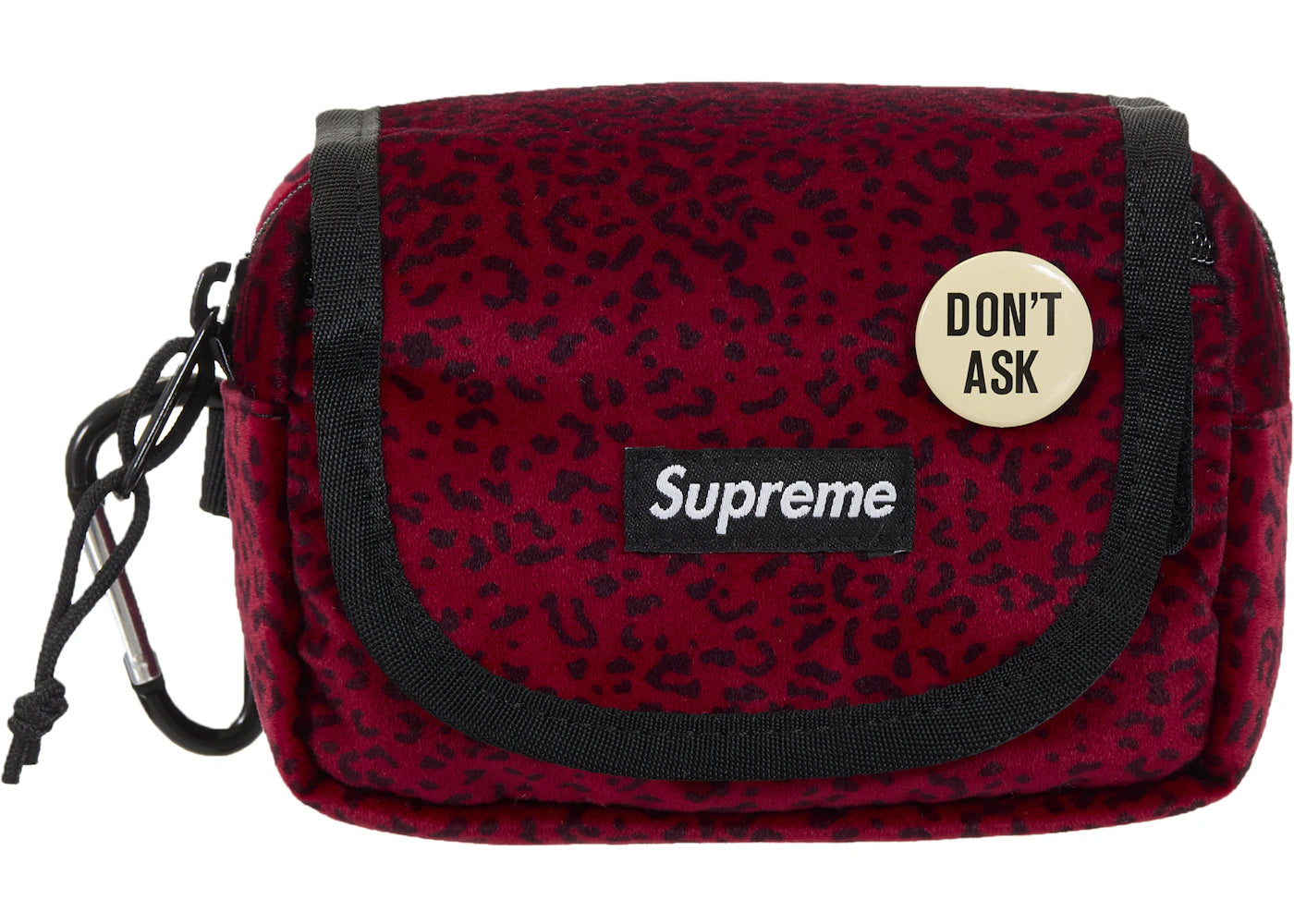Supreme Velvet Mini Pouch Red Leopard