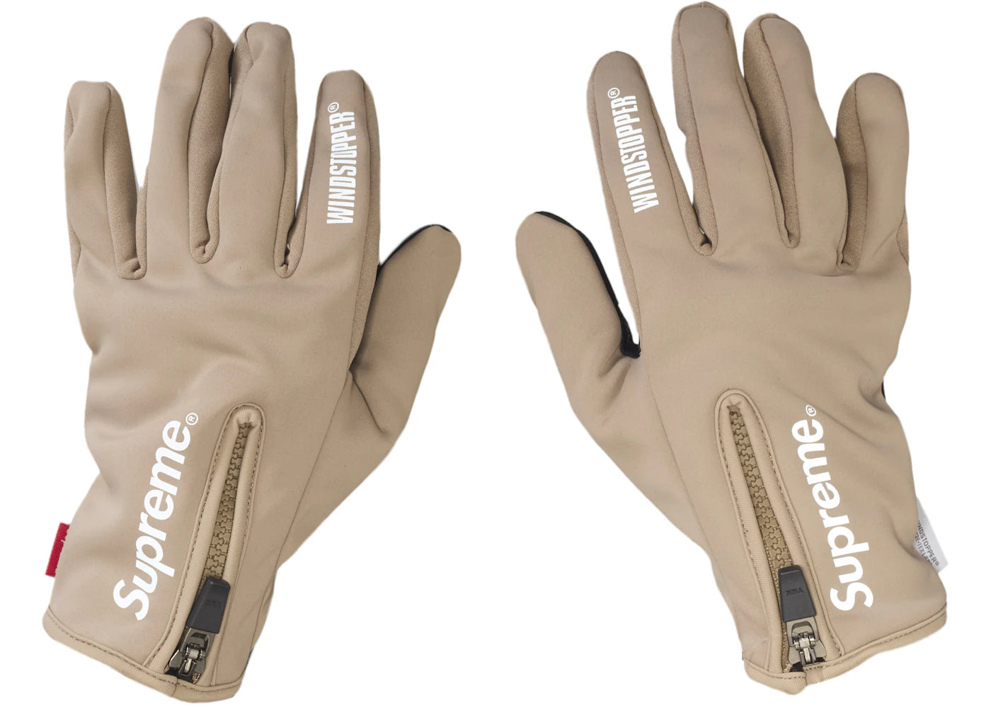 Supreme WINDSTOPPER Zip Gloves Taupe
