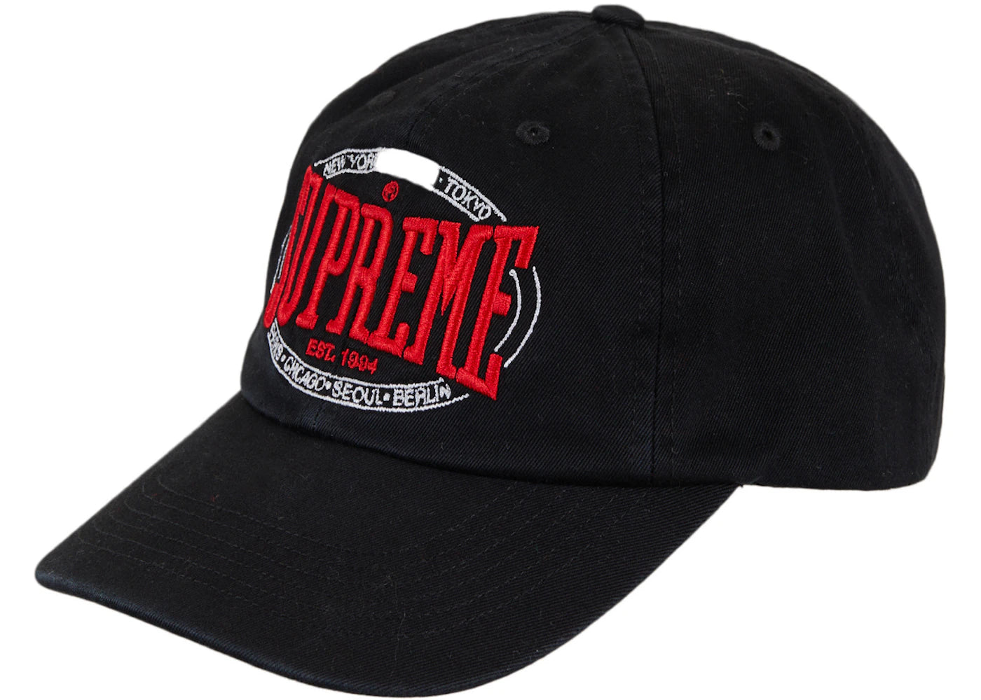 Supreme Warm Up 6-Panel Black