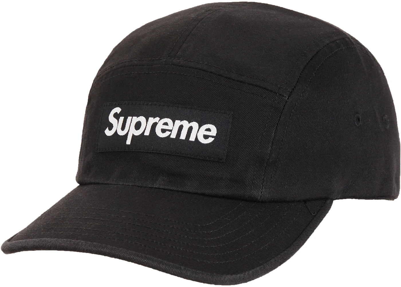 Supreme Washed Chino Twill Camp Cap (FW20) Black