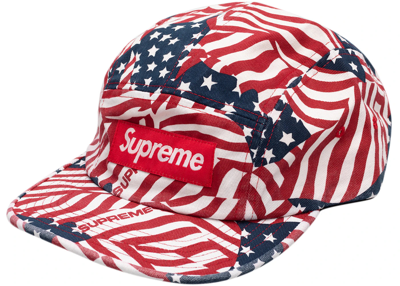 Supreme Washed Chino Twill Camp Cap (SS20) Flags