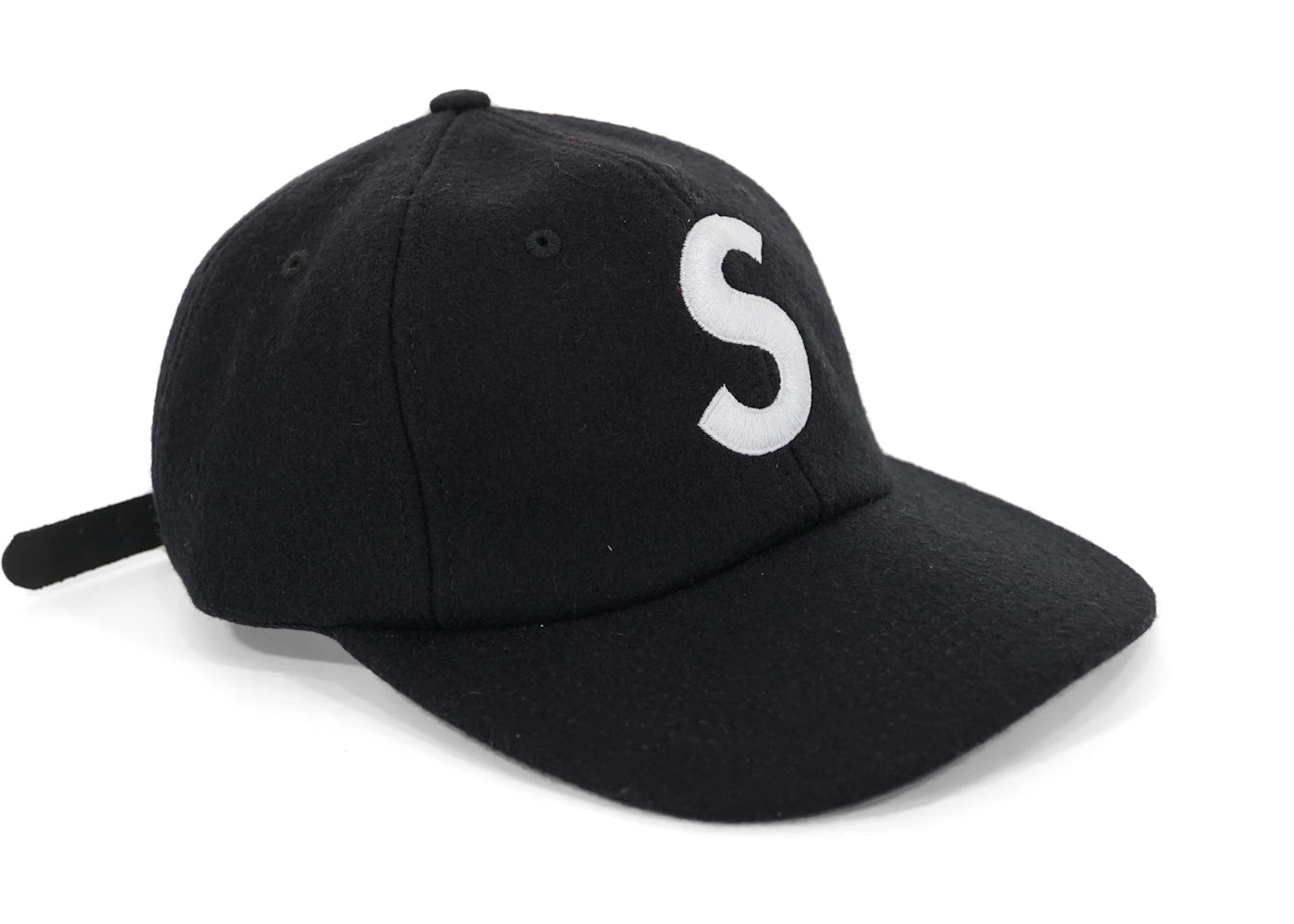 Supreme Wool S Logo 6-Panel Black