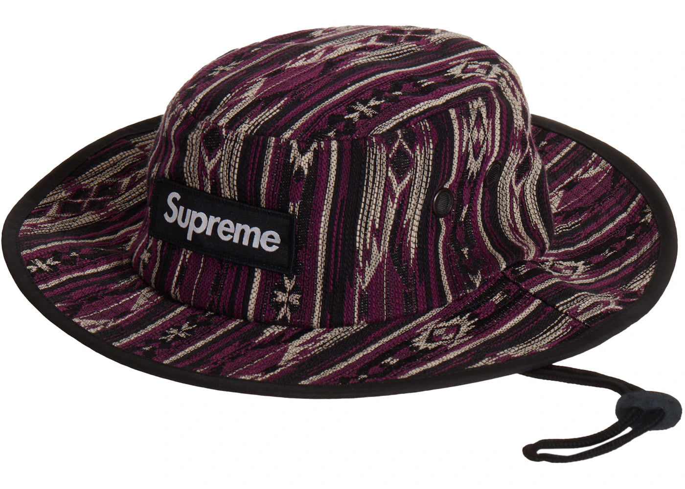 Supreme Woven Pattern Boonie Purple