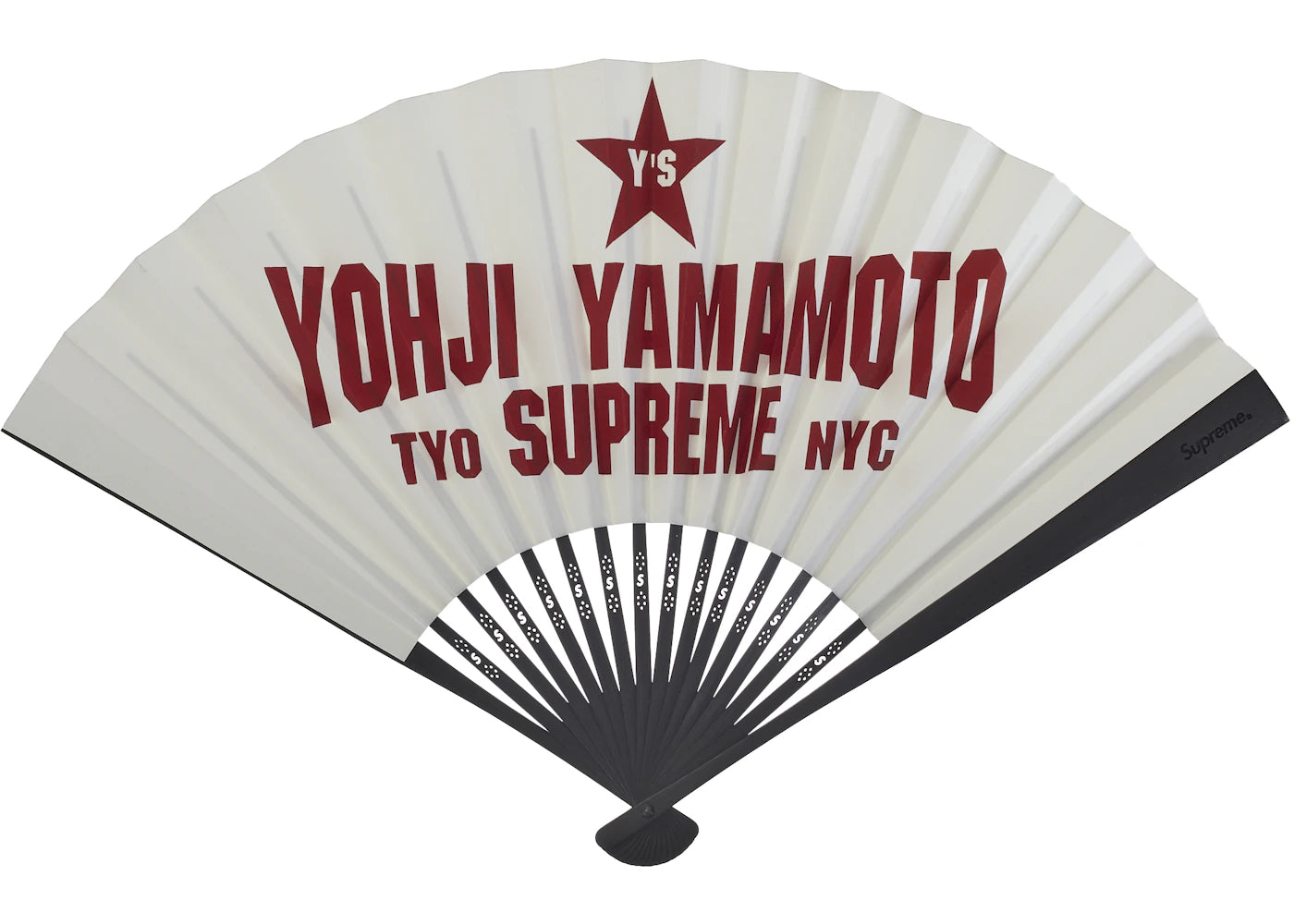 Supreme Y's by Yohji Yamamoto Hand Fan White