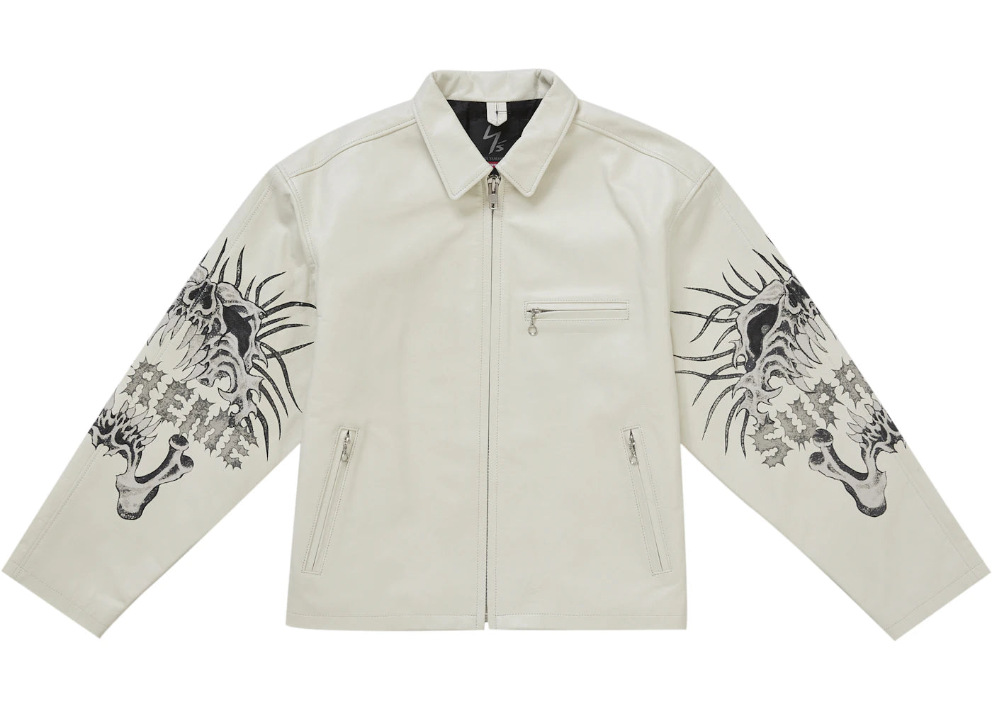 Supreme Y's by Yohji Yamamoto Leather Jacket White