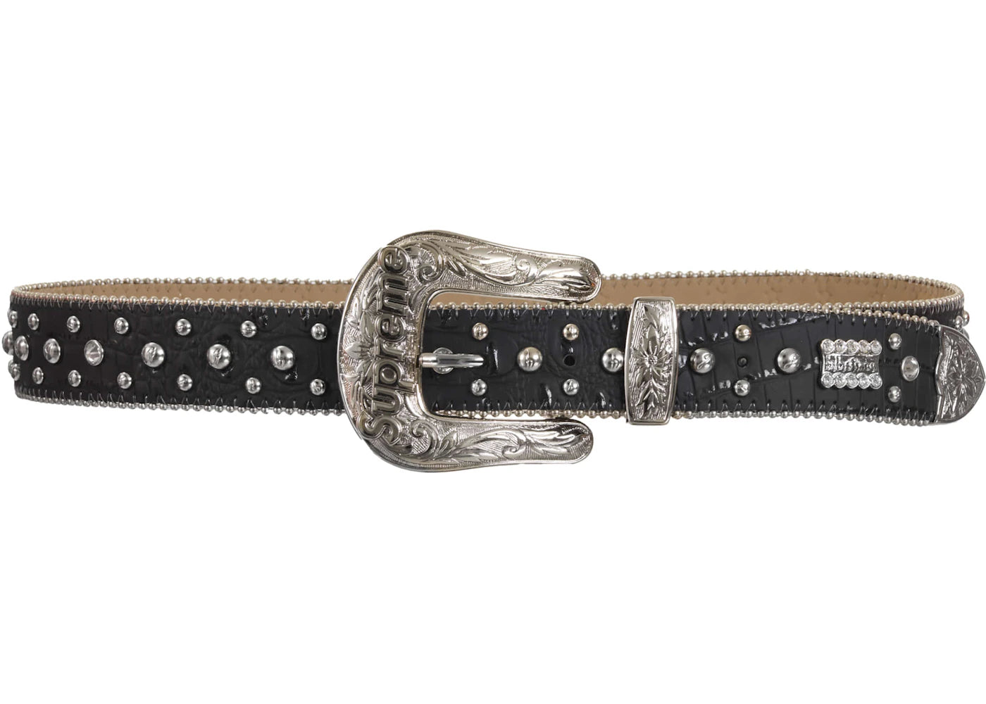 Supreme b.b. Simon Studded Ranger Belt Black