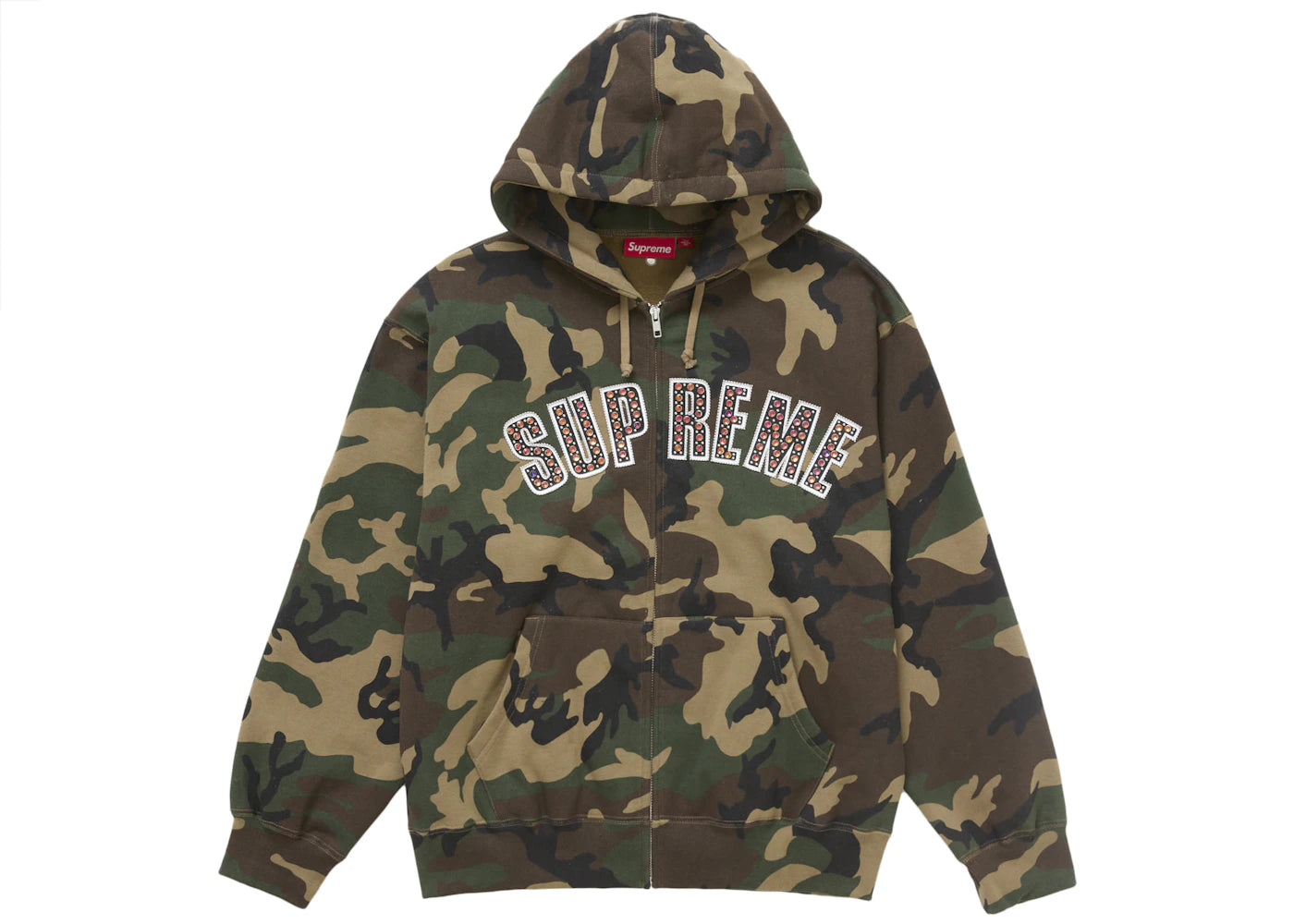 Supreme b.b. Simon Zip Up Hooded Sweatshirt Woodland Camo
