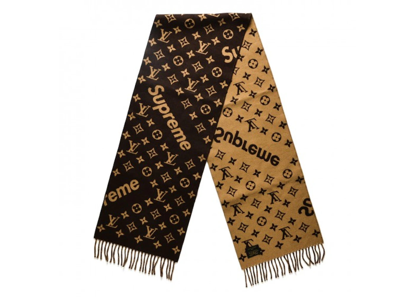 Supreme x Louis Vuitton Monogram Scarf Brown