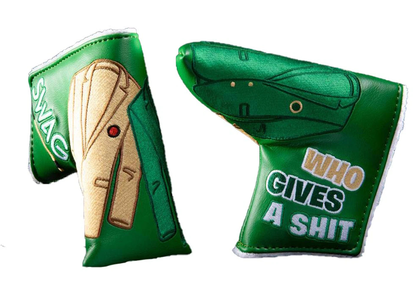 Swag Golf Gold Jacket Green Jacket Blade Golf Club Cover Green/Gold