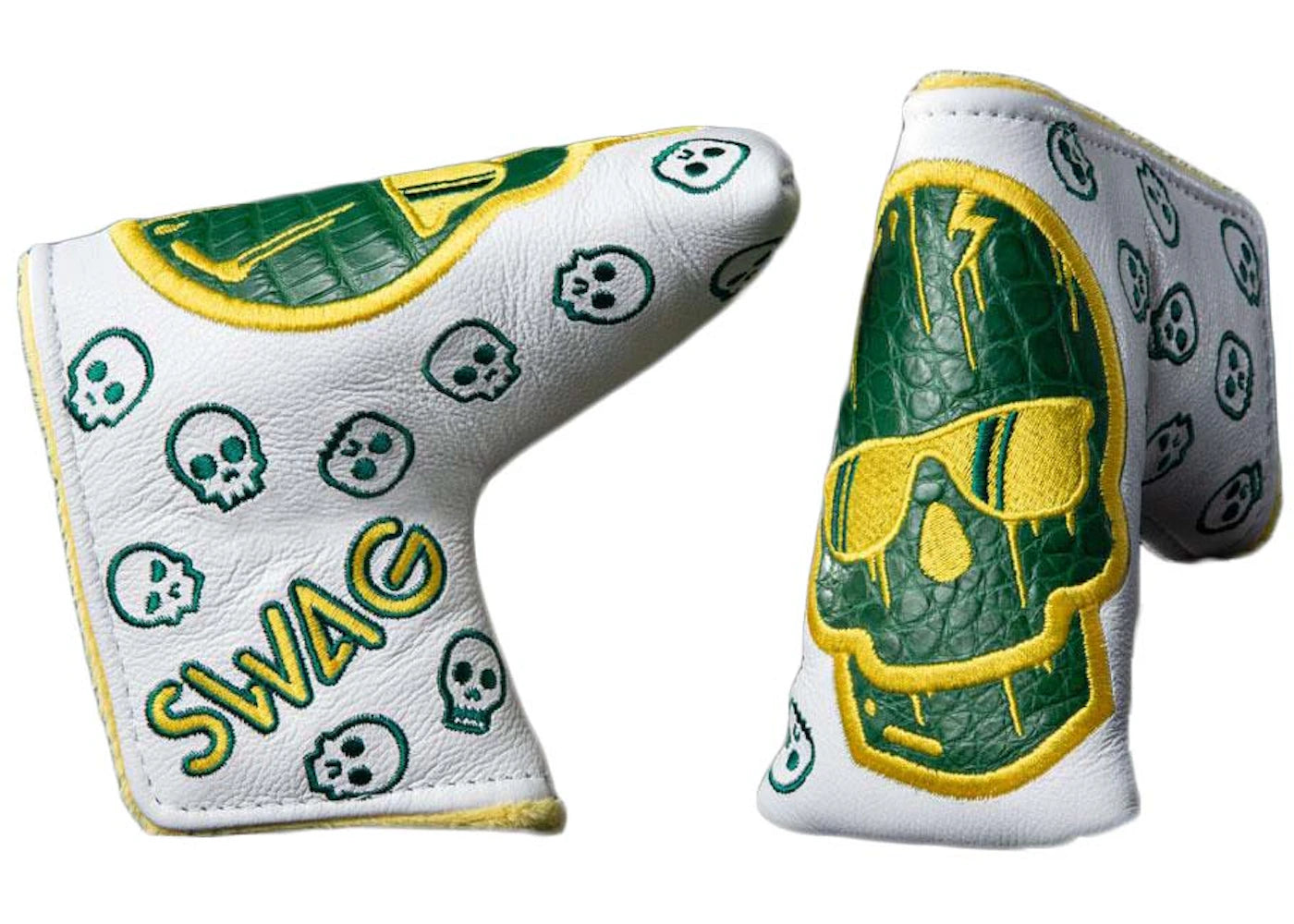 Swag Golf Real Deal Augusta Golf Club Cover White/Green/Yellow