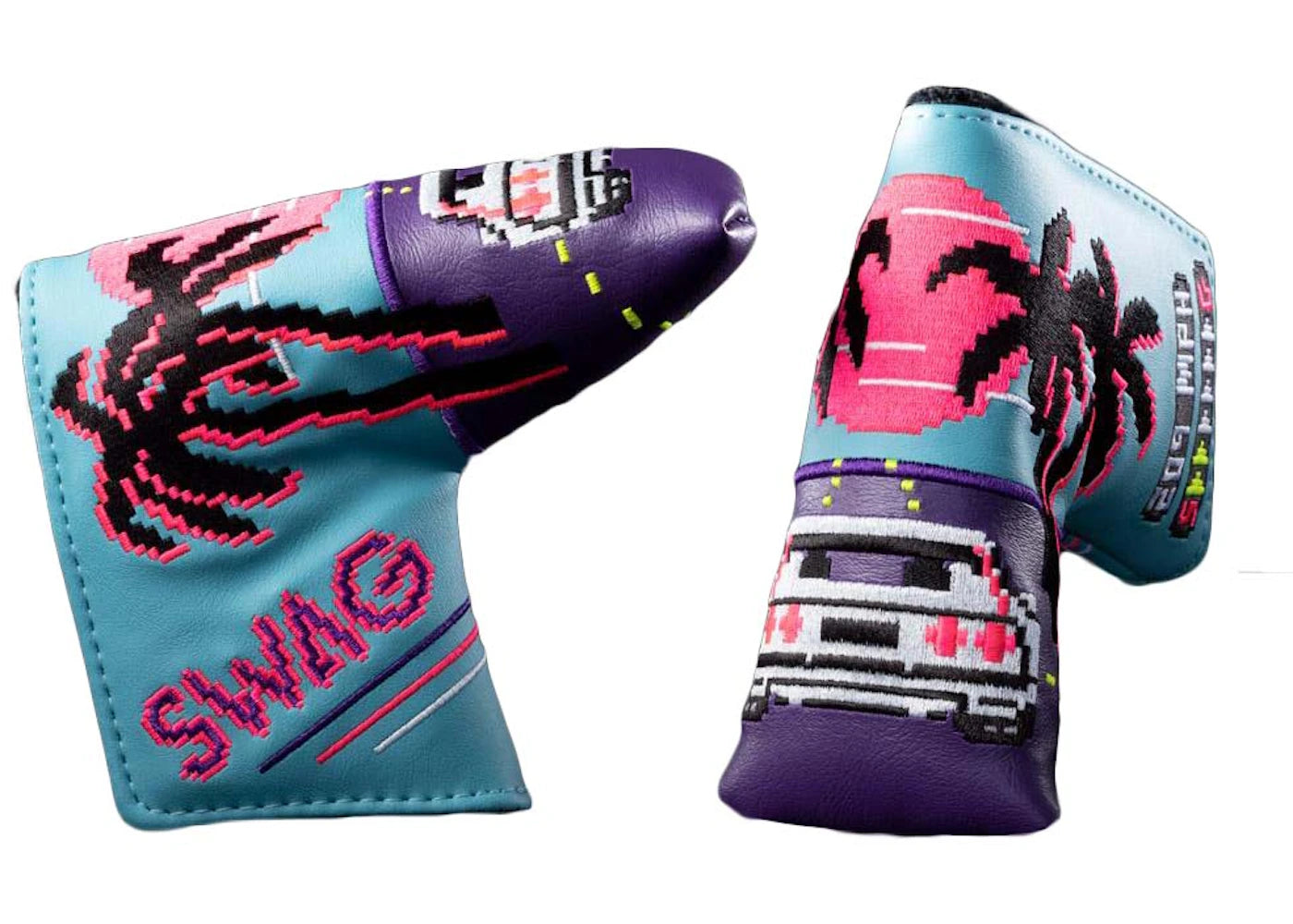 Swag Golf Swag Racer Blade Cover Golf Club Cover Teal/Purple
