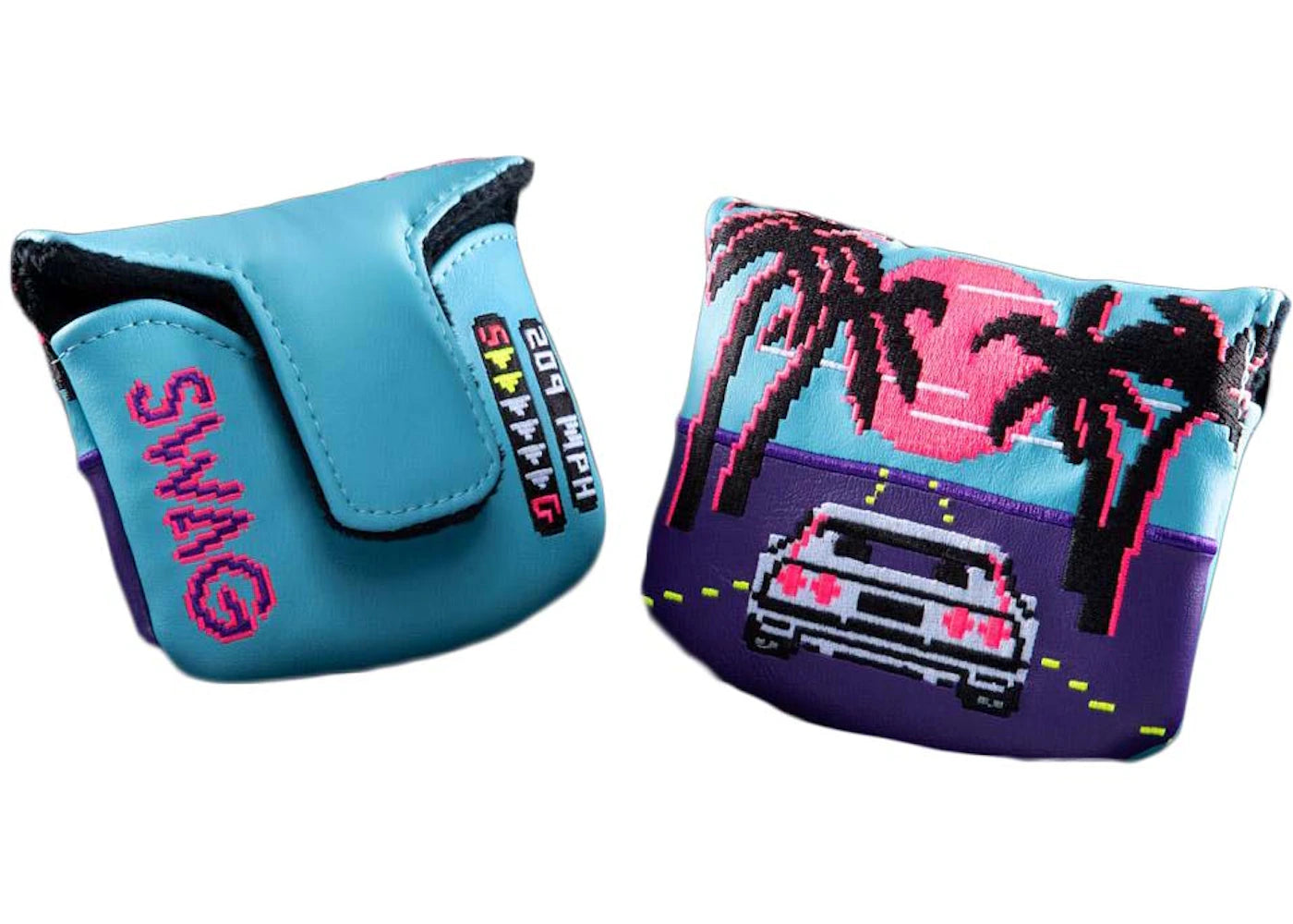 Swag Golf Swag Racer Mallet Cover Golf Club Cover Teal/Purple
