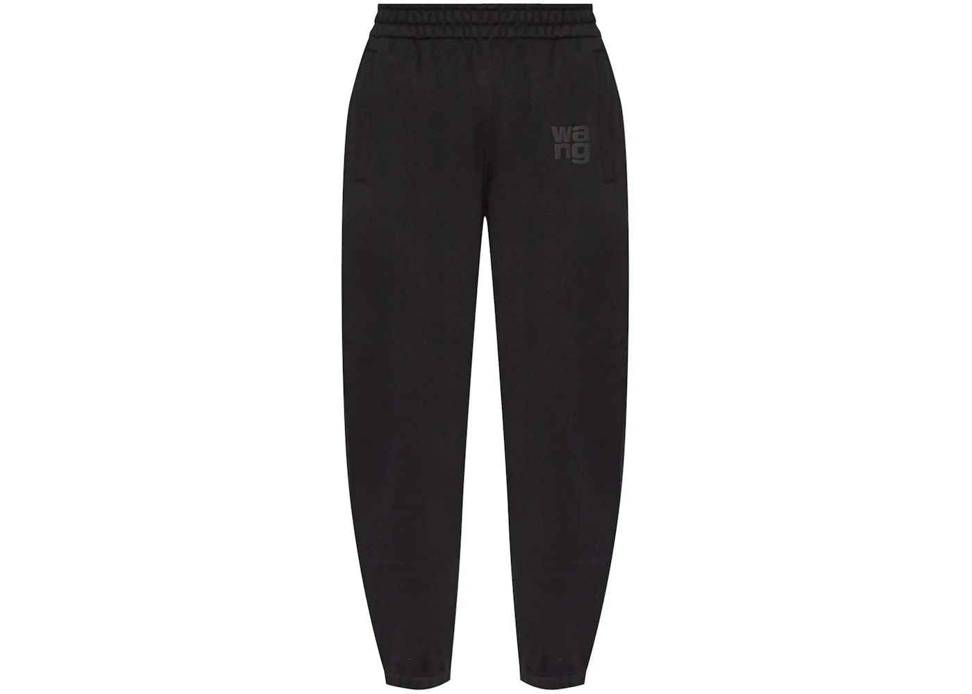 T by Alexander Wang Essential Terry Classic Puff Paint Logo Sweatpant Black