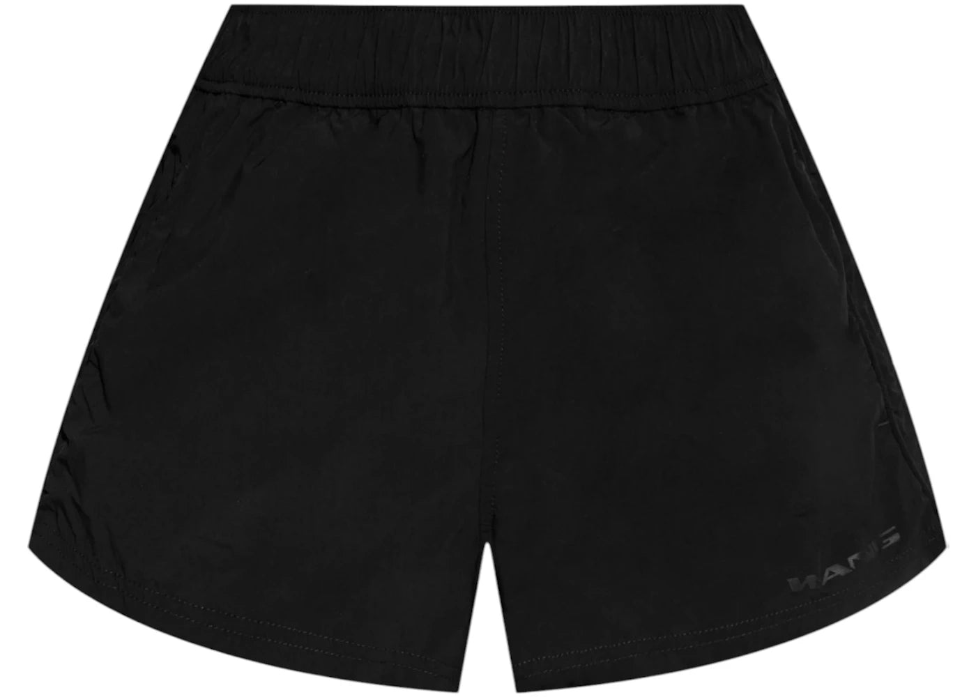 T by Alexander Wang Ruched Seam Track Shorts Black