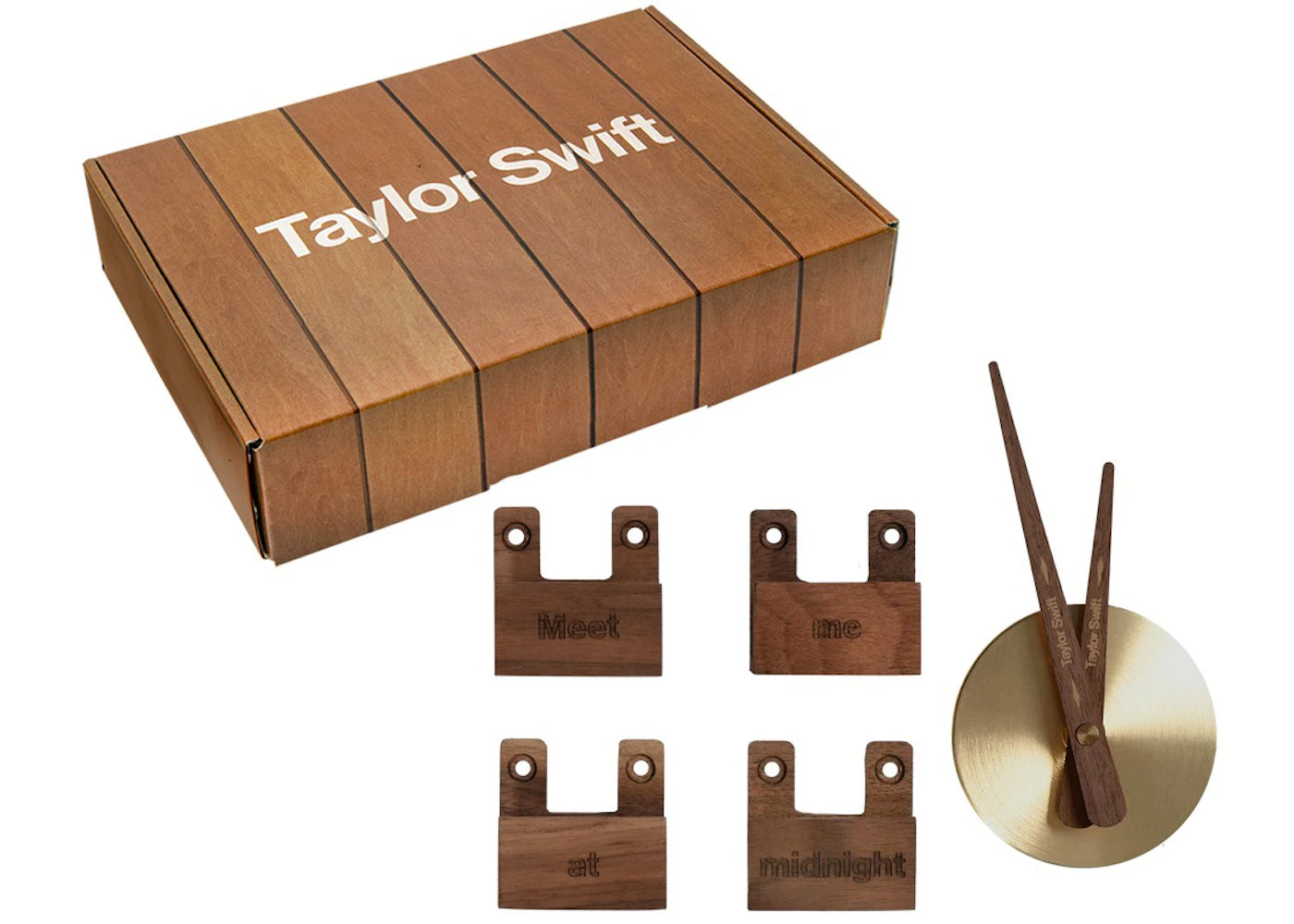 Taylor Swift Midnights CD Clock Wooden