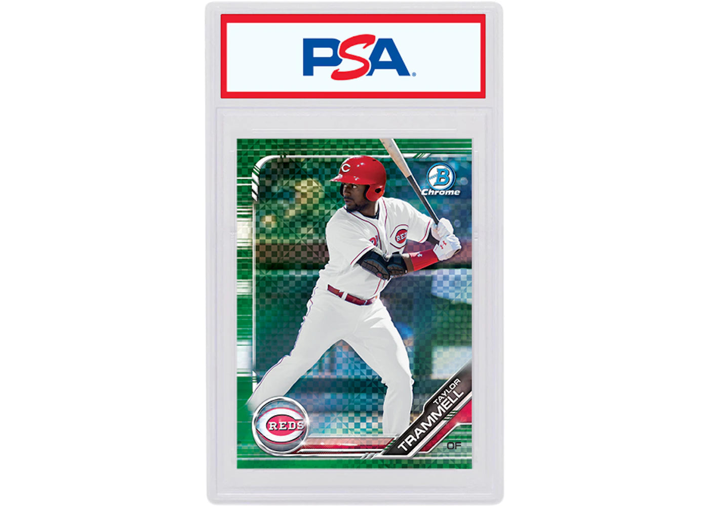 Taylor Trammell 2019 Bowman Chrome X Green X-Fractor /31 BCP-158 (PSA or BGS Graded)