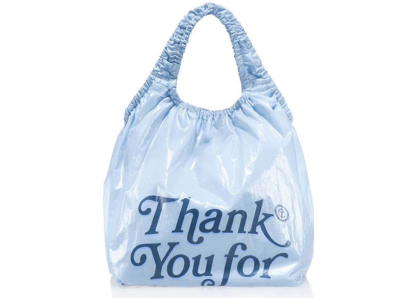Telfar Regular Thank You Plastic Bag Baby Blue