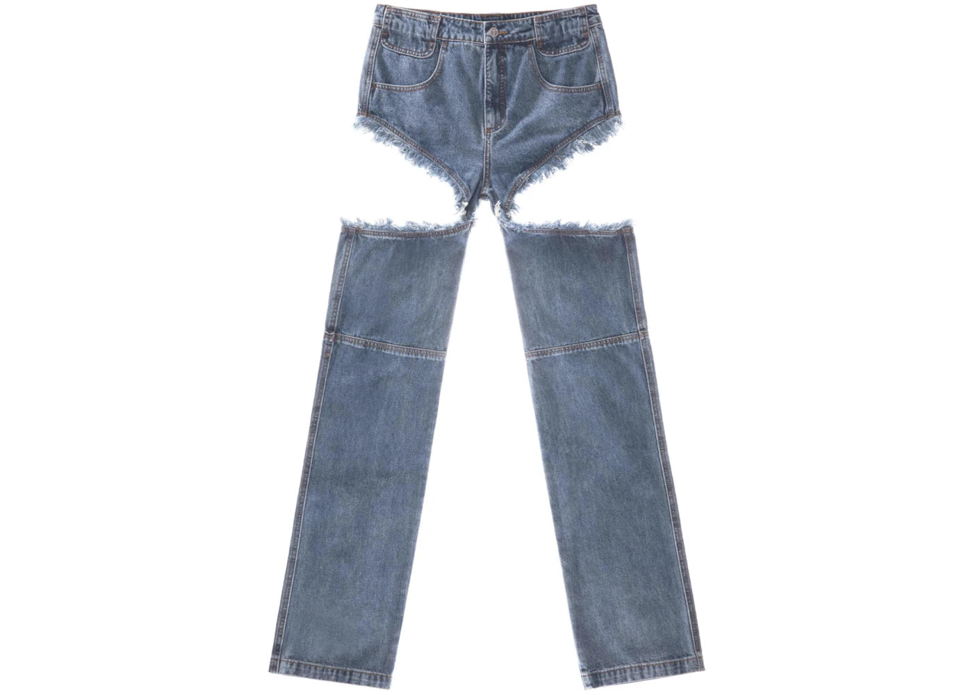 Telfar Thigh-Hole Jean Blue