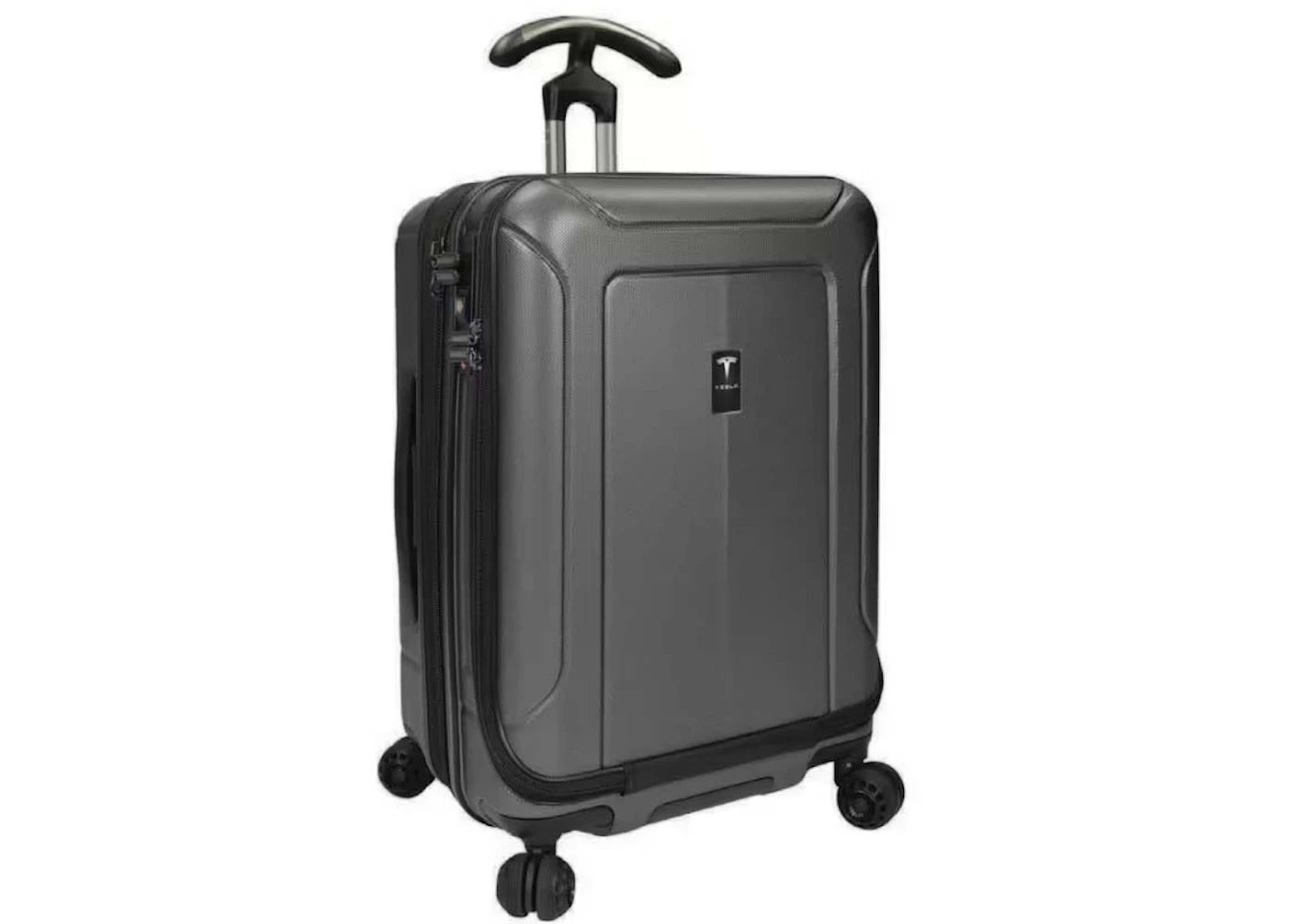 Tesla Rolling Carry-On Luggage Suitcase Grey