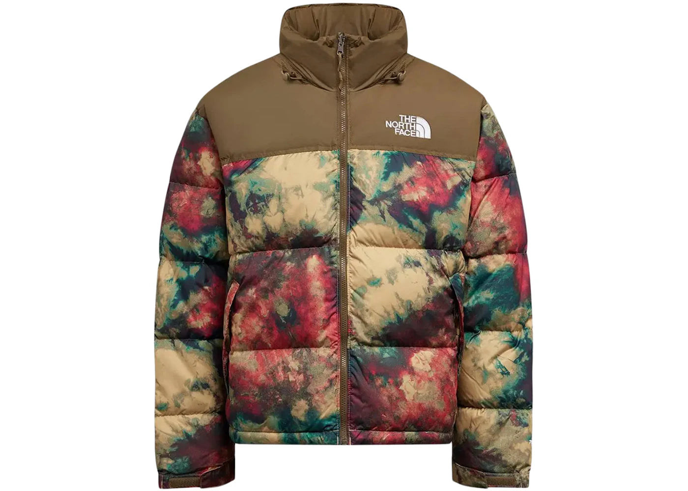 The North Face 1996 Printed Retro Nuptse 700 Fill Packable Jacket Antelope Tan Ice