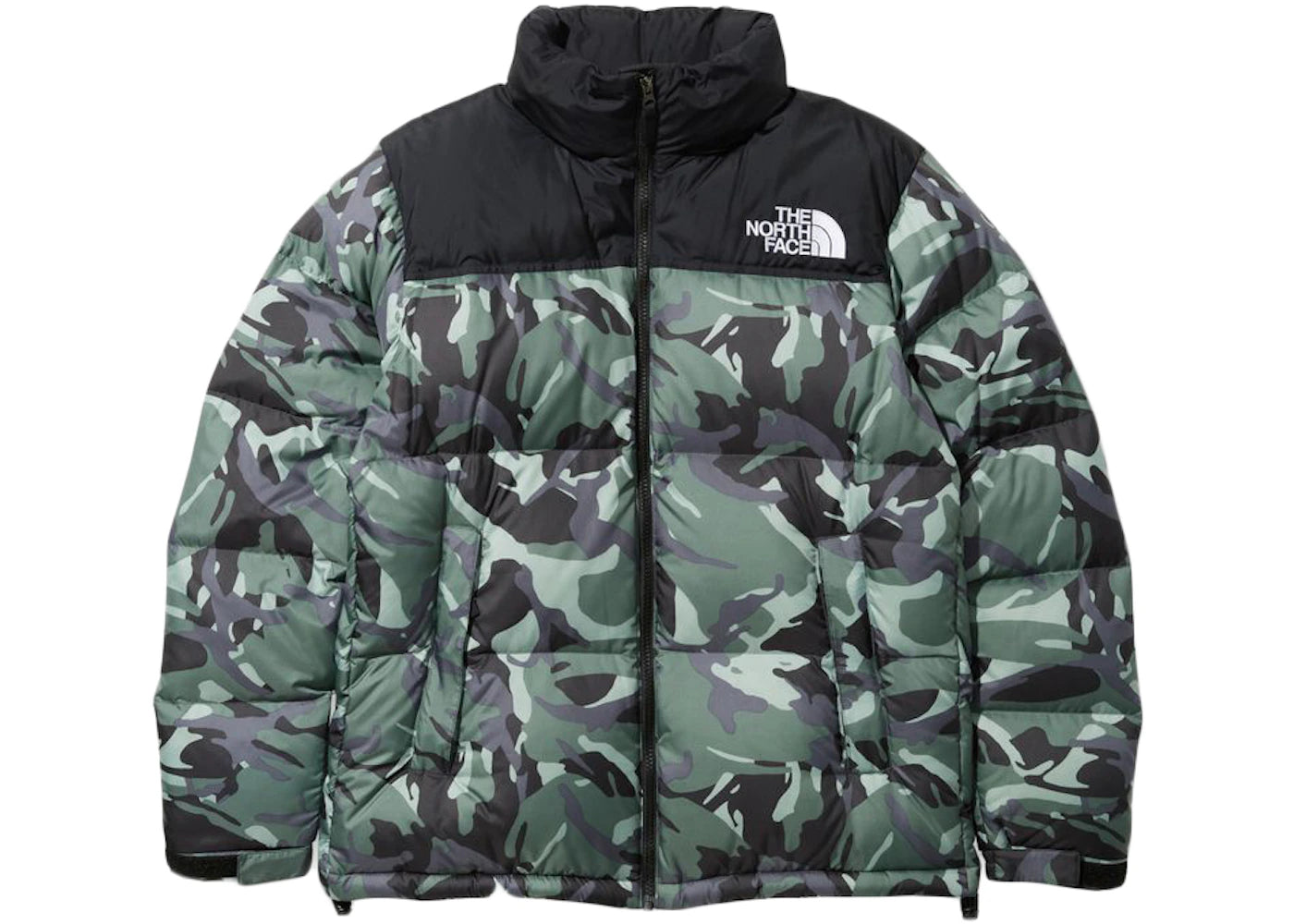 The North Face 1996 Retro Novelty Nuptse Packable Jacket (Asia Sizing) Laurel Wreath Green Explorer Camo