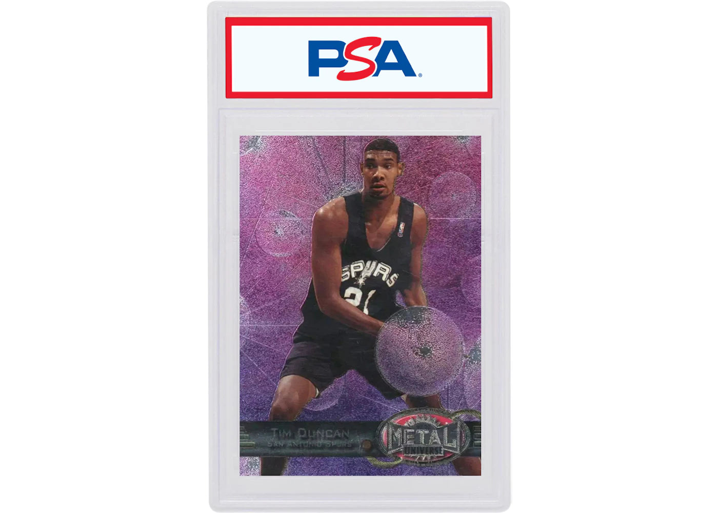 Tim Duncan 1997 Metal Universe Rookie #66 (PSA or BGS Graded)