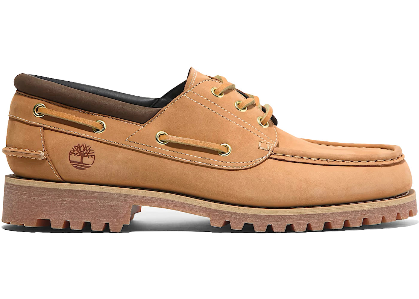 Timberland 3-Eye Lug Handsewn Boat Shoe Wheat