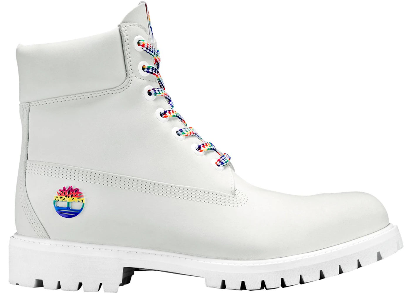 Timberland 6" Boot White Rainbow