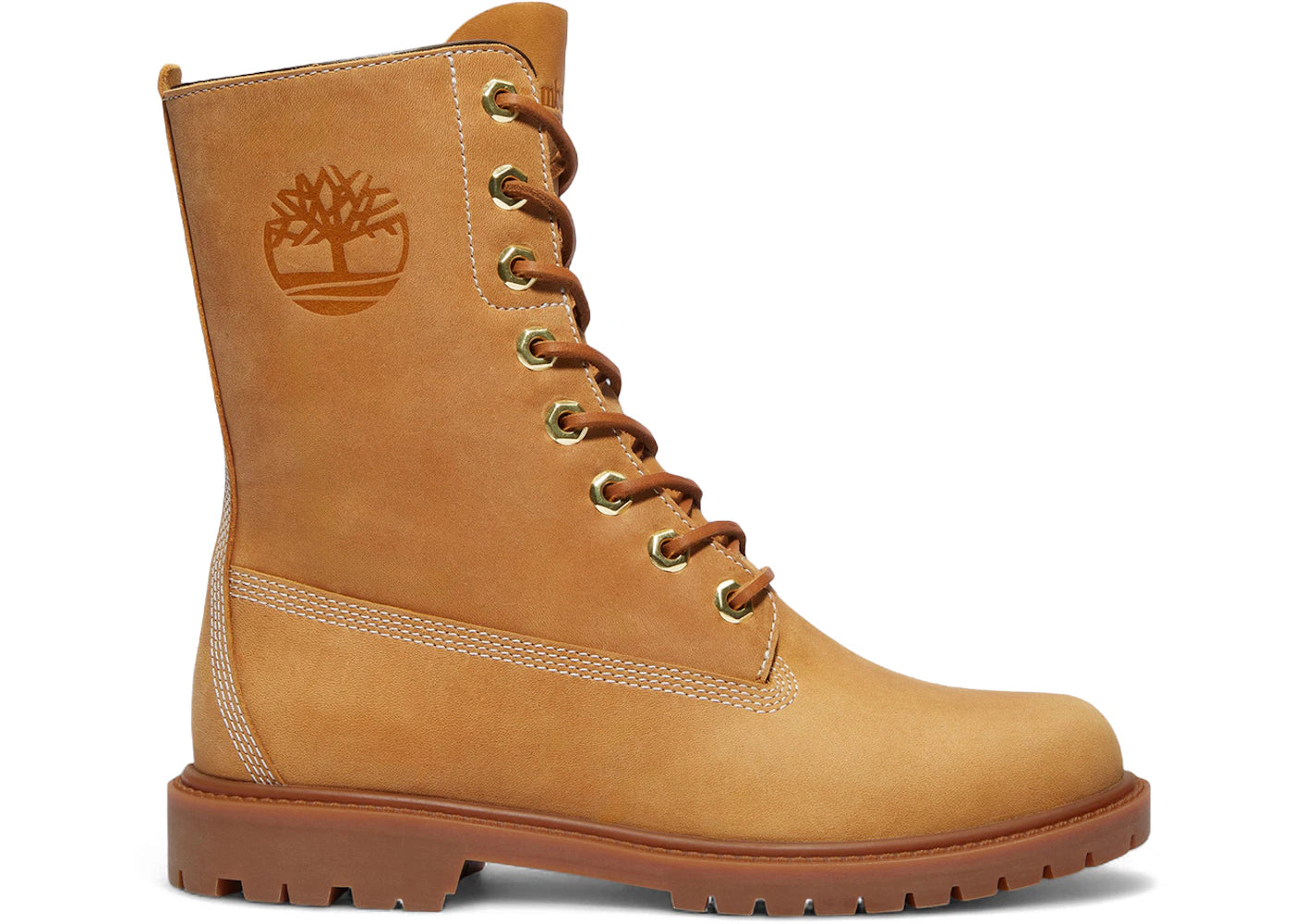 Timberland 8" Premium Waterproof Boot Wheat Full-Grain (Women's)