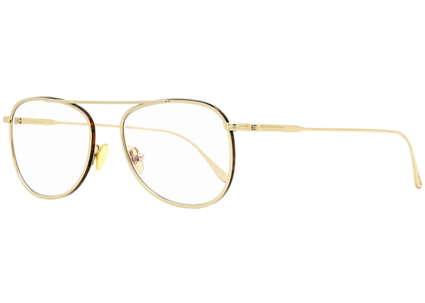Tom Ford Aviator Eyeglasses Shiny/Rose/Gold/With/Shiny/Dark/Havana (FT5691-B 028)