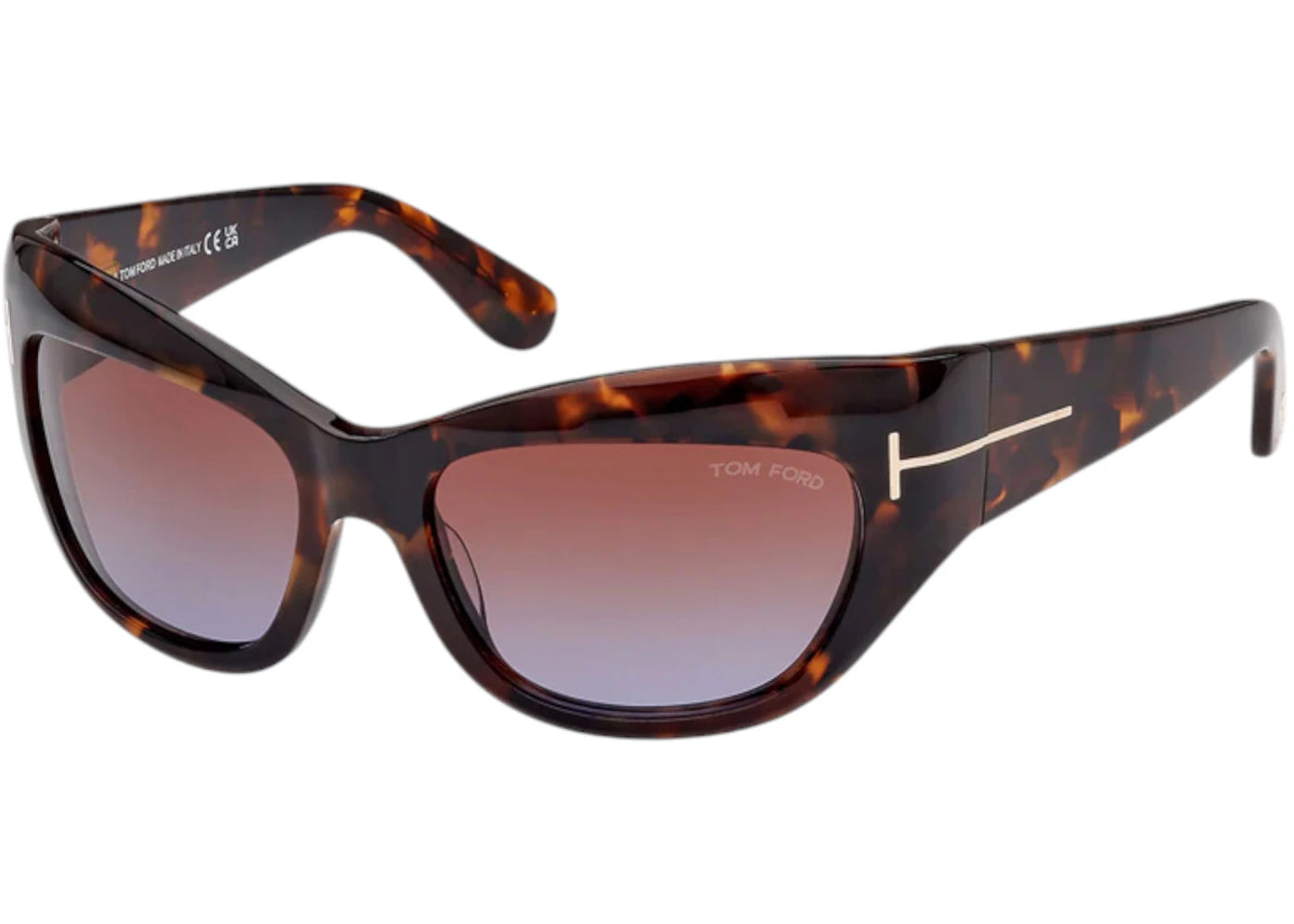 Tom Ford Cat Eye Sunglasses Havana (FT1065 52F)