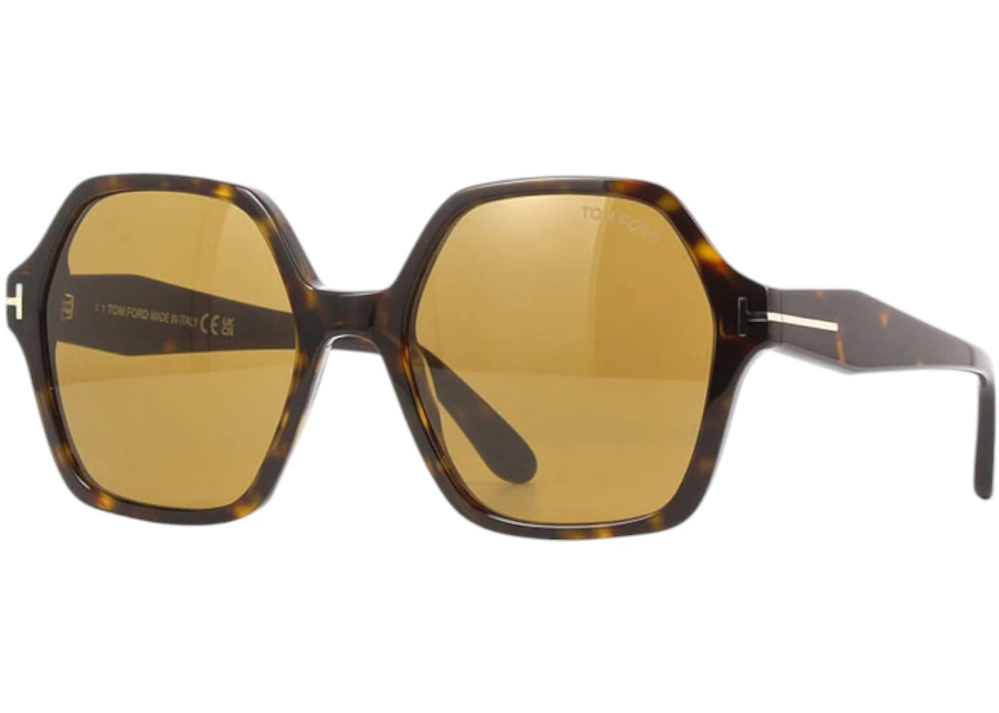 Tom Ford Geometric Sunglasses BrownBrown Havana (FT1032 52E)