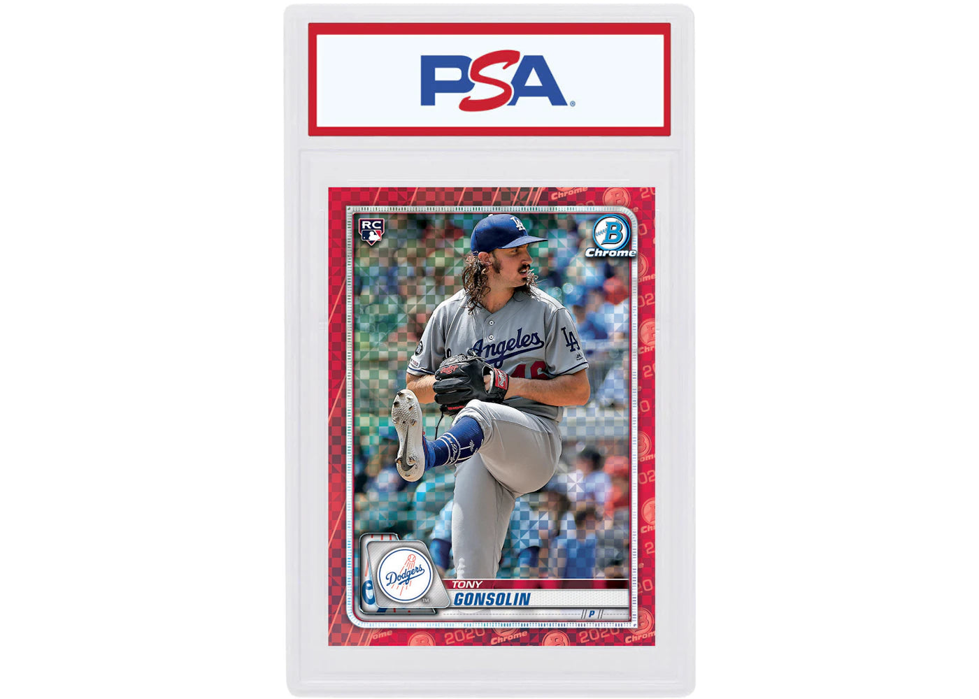 Tony Gonsolin 2020 Bowman Chrome X Rookie Red X-Fractor 1/1 #74 (PSA or BGS Graded)