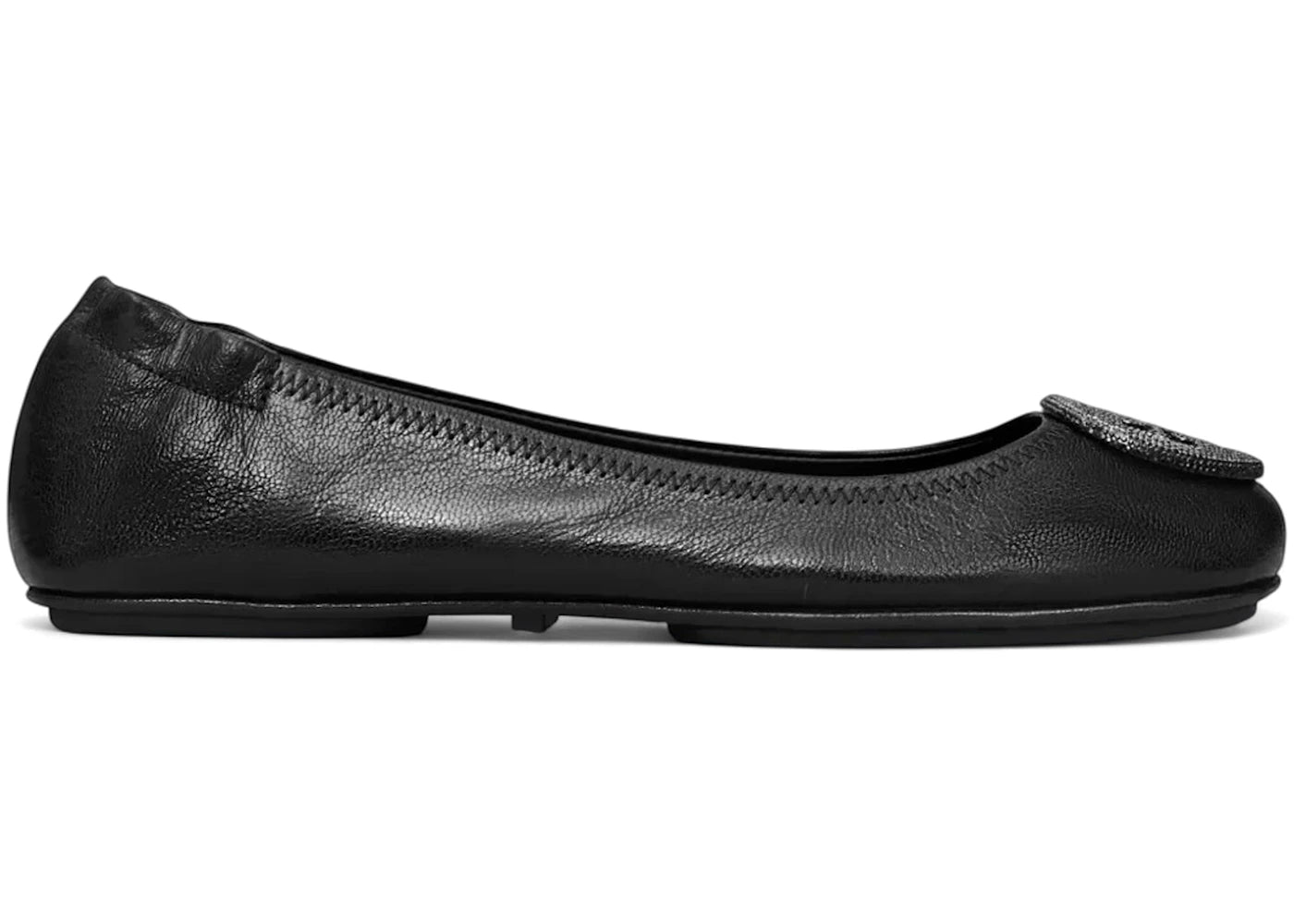 Tory Burch Minnie Travel Ballet Flats Perfect Black Jet (Women's)
