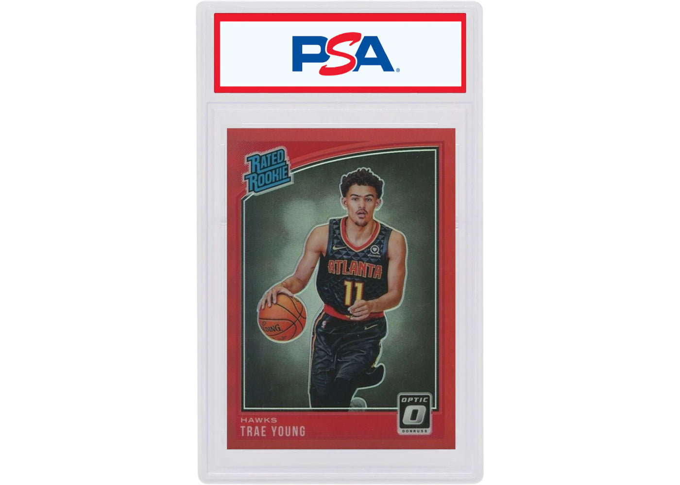 Trae Young 2018 Donruss Optic Rookie Red /99 #198 (PSA or BGS Graded)