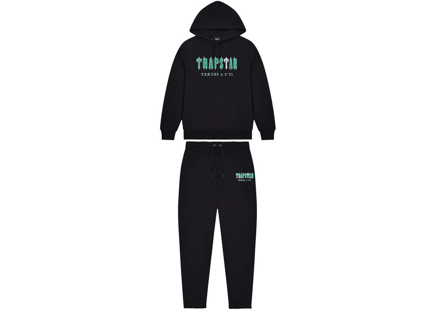 Trapstar Decoded Chenile Tracksuit Black/Teal