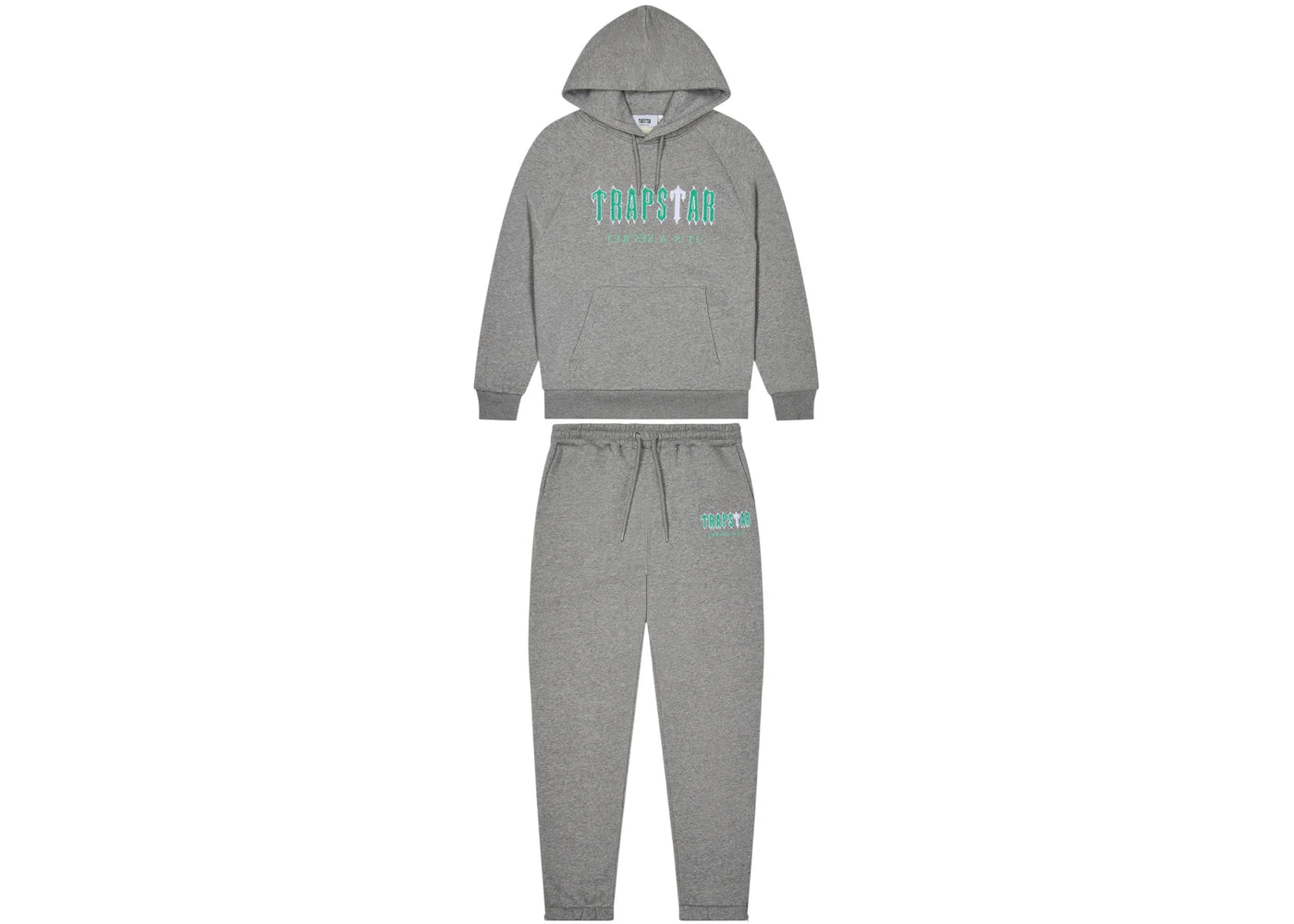 Trapstar Decoded Chenile Tracksuit Grey/Teal