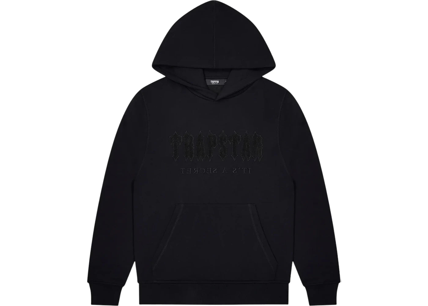 Trapstar Decoded Chenille Hoodie Blackout