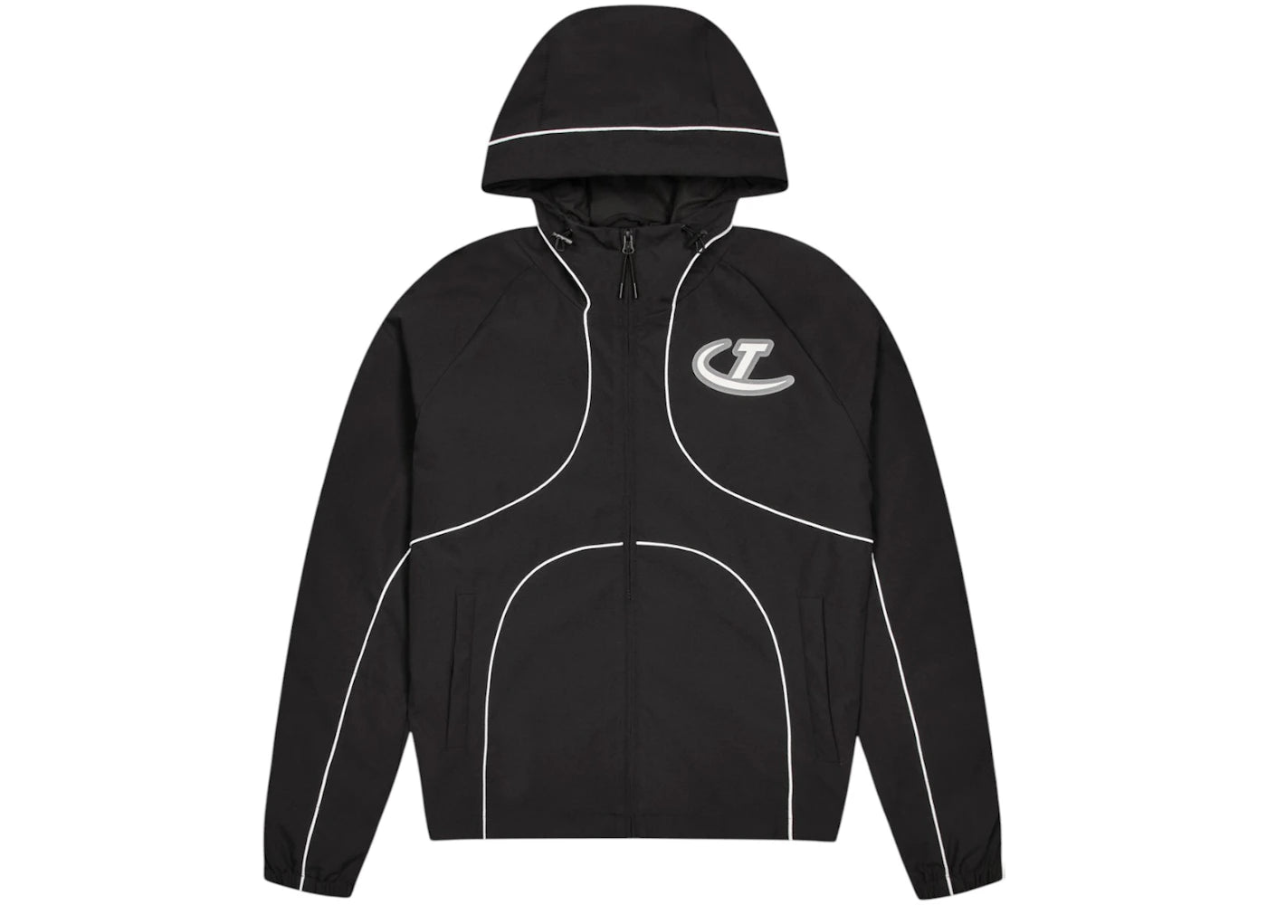Trapstar Hyperdrive Piped Windbreaker Black