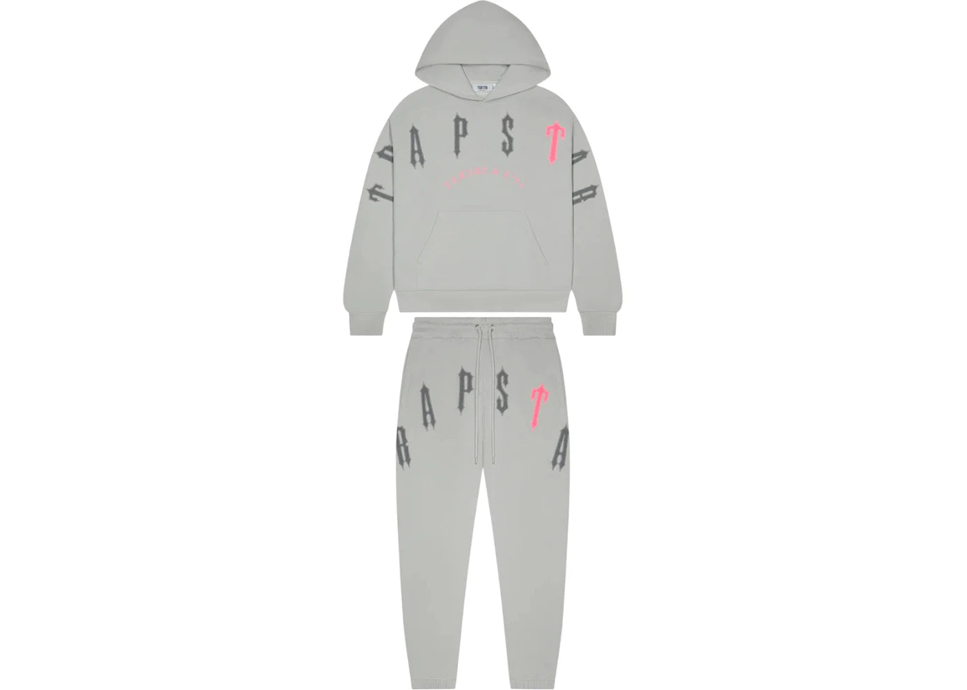 Trapstar Irongate Arch Chenille 2.0 Tracksuit Grey/Pink