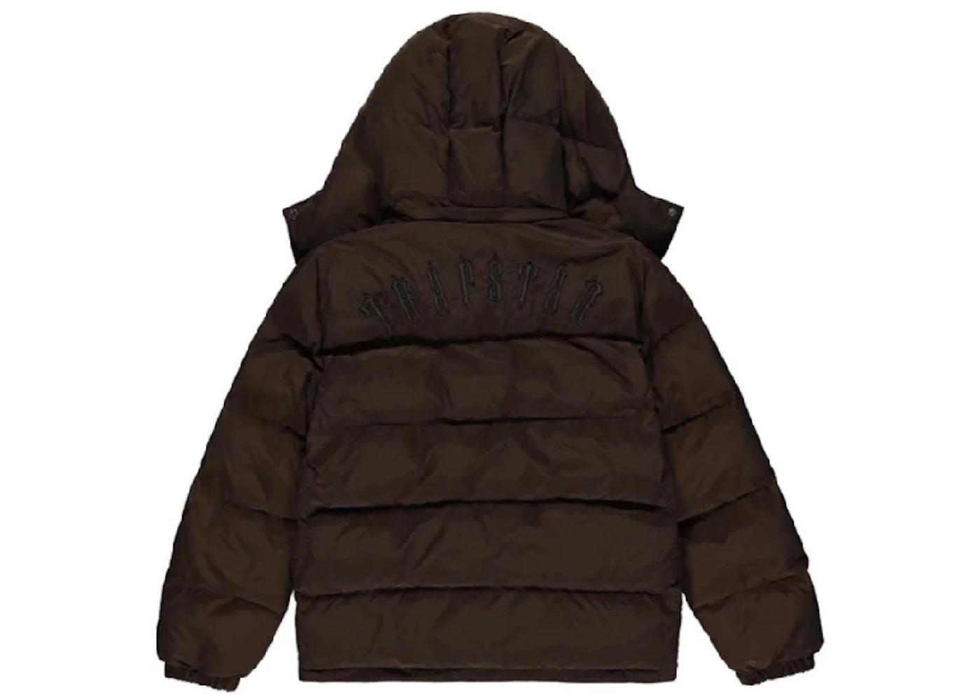 Trapstar Irongate Detachable Hooded Puffer Jacket Brown