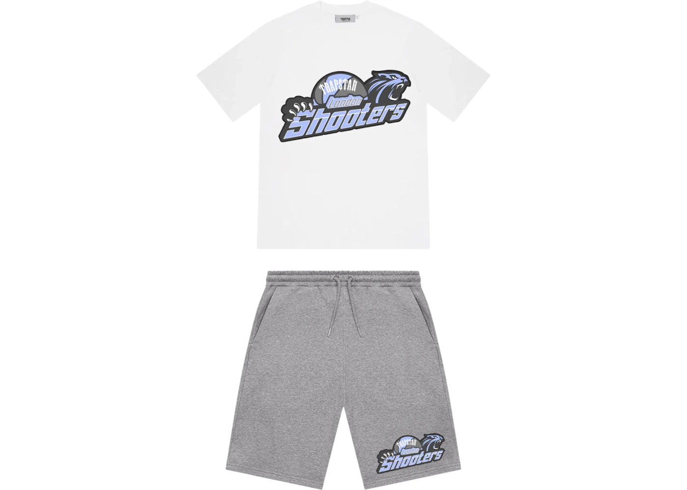 Trapstar Shooters Short Set White/Ice 2.0