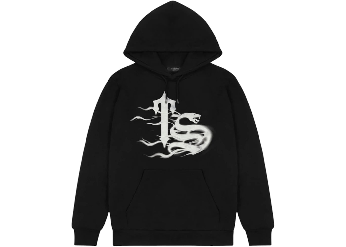 Trapstar TS Flame Print Hoodie Black