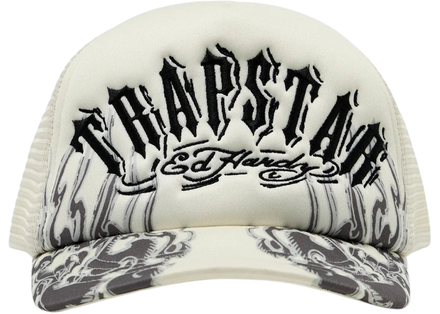 Trapstar x Ed Hardy Flame Trucker Natural