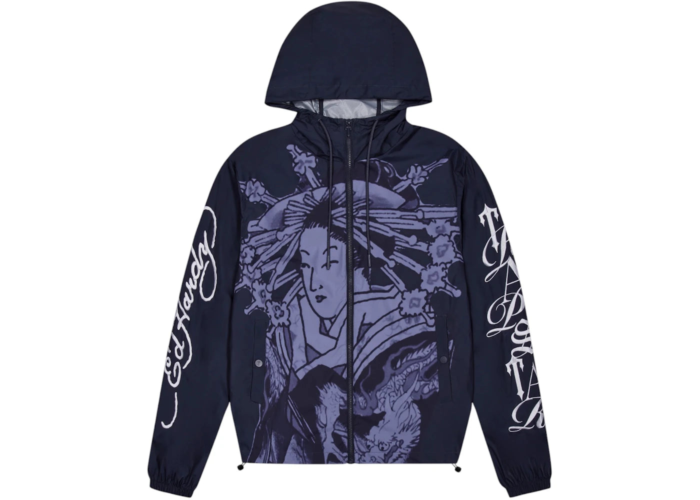 Trapstar x Ed Hardy Geisha Windbreaker Purple